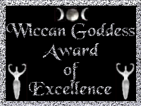 Wiccan Goddess Award